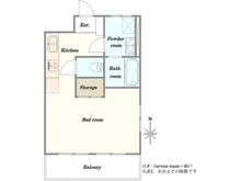 【東京都/目黒区八雲】都立大フラワーホーム 間取り図