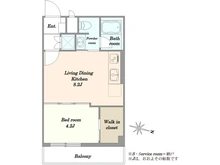 【東京都/目黒区柿の木坂】柿の木坂スカイマンション 間取り図