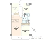 【東京都/目黒区目黒本町】マンションニュー目黒 間取り図