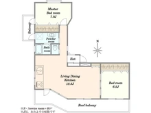 【東京都/目黒区平町】ラミアール都立大 間取り図
