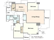 【東京都/目黒区中根】プレスティージュ都立大学 間取り図