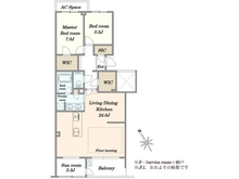【東京都/世田谷区下馬】パークコート学芸大学 間取り図