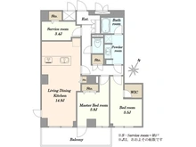 【東京都/目黒区中央町】ロイヤルヴィーゼ学芸大学 間取り図