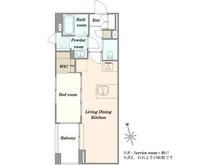 【東京都/目黒区中央町】フォルス学芸大学ラクシーズ 間取り図