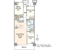 【東京都/世田谷区等々力】パークホームズ等々力八丁目 間取り図