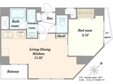 【東京都/目黒区中町】ジェイパーク目黒祐天寺 間取り図