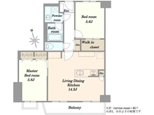 【東京都/世田谷区下馬】下馬スカイマンション 間取り図