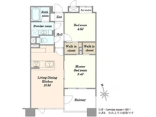 【東京都/目黒区中町】クオリア目黒祐天寺 間取り図