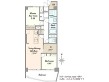 【東京都/目黒区碑文谷】キャッスル共進マンション 間取り図