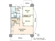 【東京都/大田区南六郷】フローレンスパレス多摩川南六郷 間取り図