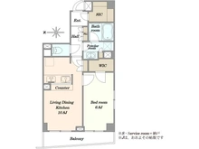 【東京都/世田谷区三軒茶屋】レグノ・スイート三軒茶屋 間取り図