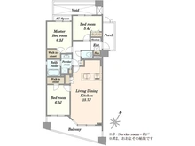 【東京都/目黒区碑文谷】ジェイパーク学芸大学II 間取り図