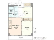 【東京都/目黒区中根】ミニカムマンション 間取り図