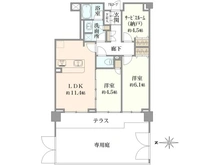 【東京都/練馬区中村南】クレストフォルム鷺ノ宮ブライトステージ 間取り図