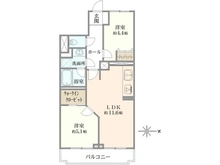 【東京都/練馬区大泉学園町】エスカイア大泉学園第2 間取り図