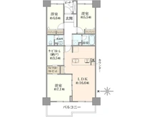 【東京都/練馬区光が丘】光が丘パークタウン大通り北 3号棟 間取り図