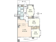 【東京都/練馬区羽沢】ウイングストリーム氷川台コート 間取り図