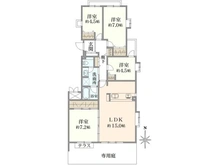 【東京都/練馬区光が丘】光が丘パークタウン春の風公園街 10号棟 間取り図