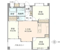【東京都/板橋区中台】ライオンズガーデン上板橋第二 間取り図
