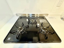 【東京都/練馬区豊玉北】三田桜台第二コーポ キッチン：三口コンロ