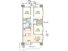 【東京都/練馬区向山】ジェイシティ中村橋 間取り図