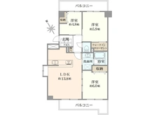 【埼玉県/入間市高倉】東建ニューハイツ入間 間取り図