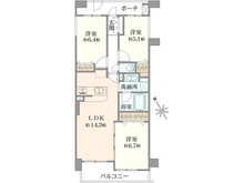 【東京都/練馬区高松】コスモヒルズ練馬 間取り図
