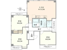 【東京都/世田谷区松原】富士マンション 間取り図