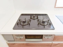 【東京都/練馬区豊玉南】豊玉南住宅 キッチン：三口コンロ