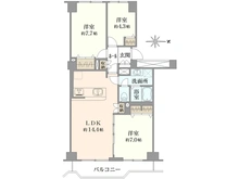 【東京都/練馬区光が丘】光が丘パークタウンゆりの木通り南 1号棟 間取り図