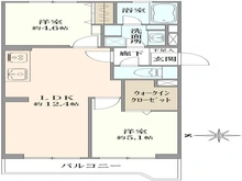 【東京都/練馬区中村北】三田中村橋第2コーポ 間取り図