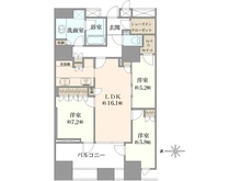 【東京都/港区三田】三田ガーデンヒルズ　イーストヒル 間取り図