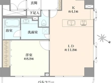 【東京都/港区南麻布】インペリアル南麻布コート＆サテライト COURT棟 間取り図