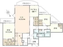 【東京都/目黒区目黒】目黒ロイアルハイツ 間取り図