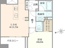 【東京都/港区三田】アトラス麻布十番 間取り図