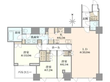 【東京都/港区三田】三田ガーデンヒルズ　パークマンション棟 間取り図