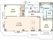 【東京都/港区麻布十番】SUN麻布十番 間取り図