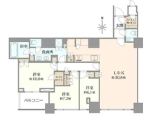 【東京都/港区三田】三田ガーデンヒルズ パークマンション棟 間取り図