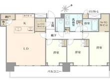 【東京都/港区海岸】ブリリアタワー浜離宮 間取り図