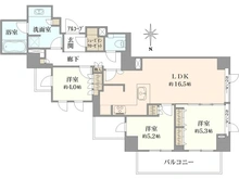 【東京都/新宿区内藤町】ジオ御苑内藤町 間取り図