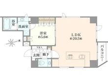 【東京都/港区南麻布】クレヴィア南麻布 間取り図