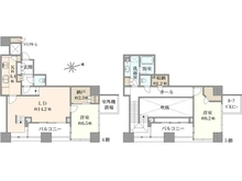 【東京都/港区台場】ザ・タワーズ台場 EAST棟 間取り図
