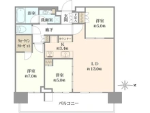 【東京都/中央区晴海】HARUMI FLAG SUN VILLAGE T棟 間取り図