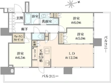 【東京都/中央区晴海】HARUMI FLAG PARK VILLAGE T棟 間取り図