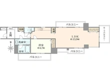 【東京都/港区麻布十番】グランド・ガーラ麻布十番 間取り図