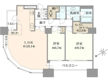 【東京都/港区東新橋】東京ツインパークス ライトウイング 間取り図