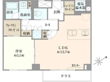 【東京都/港区元麻布】ロイヤル元麻布ガーデン 間取り図