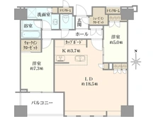 【東京都/港区白金】白金ザ・スカイ 東棟 間取り図