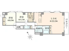 【東京都/港区赤坂】エクレール乃木坂 間取り図