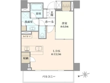 【東京都/港区六本木】クリオラベルヴィ六本木飯倉片町 間取り図